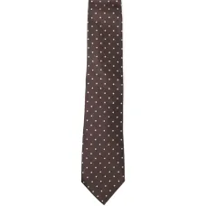 Шелковый галстук в горох