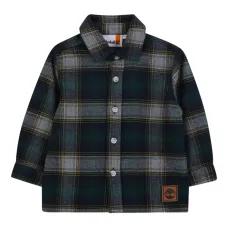 Рубашка в клетку с длинными рукавами