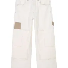 Брюки карго с контрастными вставками