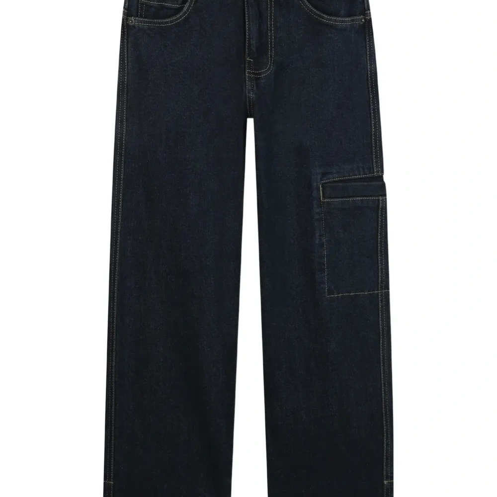 Джинсы с карманами карго