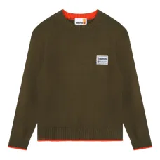 Пуловер с нашивкой-логотипом