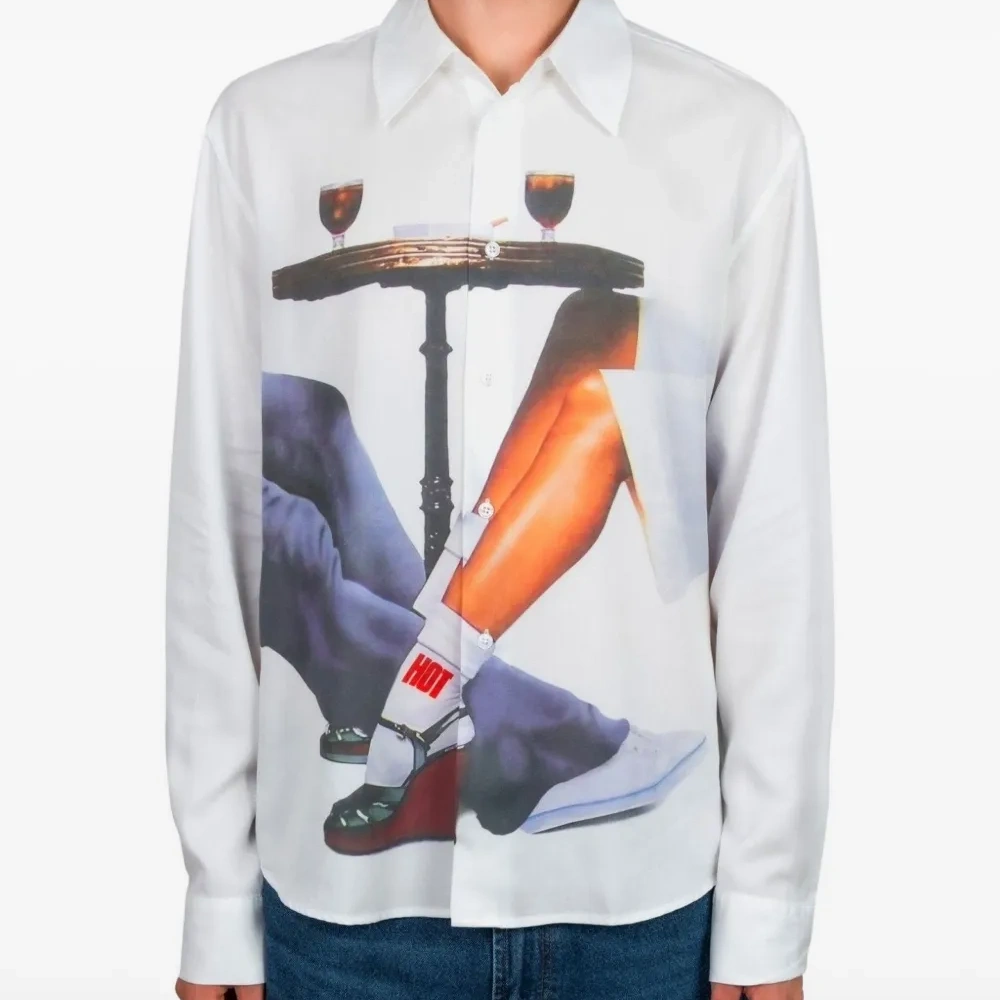 Рубашка с длинными рукавами и принтом Terrace Touch