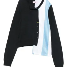 Кардиган с полосатыми вставками