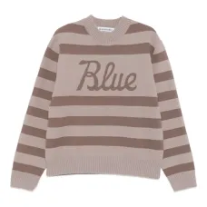 Полосатый свитер с круглым вырезом Полосатый свитер с круглым вырезом