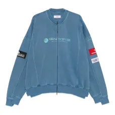 Толстовка на молнии с разноцветными вставками