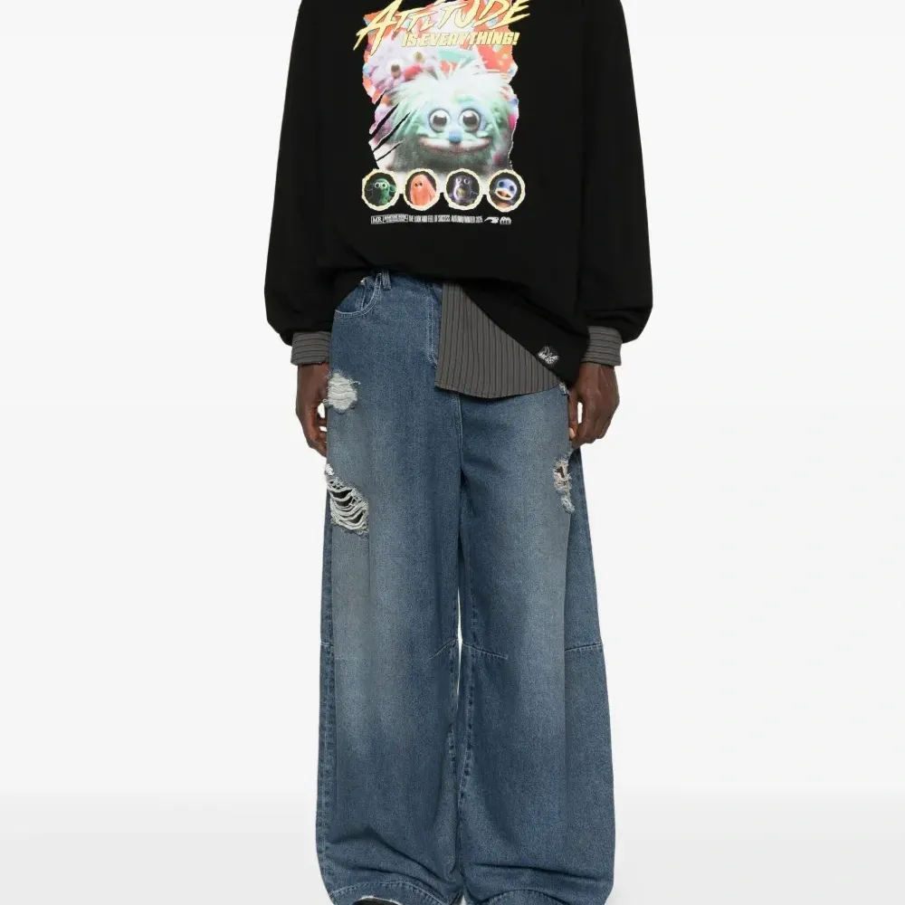 Футболка с круглым вырезом и графическим принтом Футболка с круглым вырезом и графическим принтом