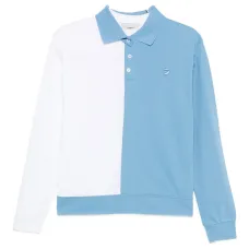 Поло с панелями в двух тонах