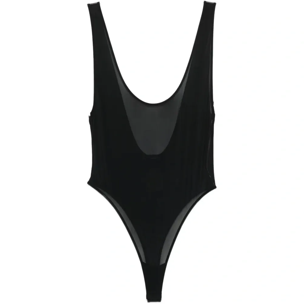 Полупрозрачное боди-майка