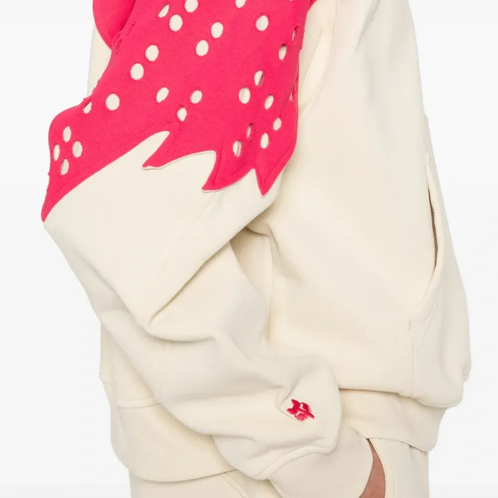 Хлопковое худи с перфорацией