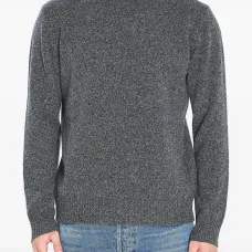 Свитер в рубчик с высоким воротником