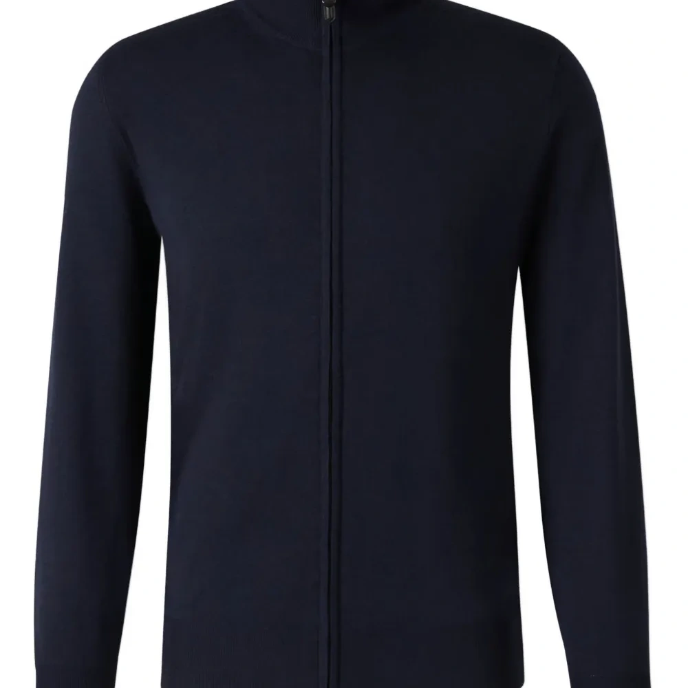 Кардиган на молнии с высоким воротником