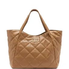 Большая стёганая сумка-тоут с логотипом Большая стёганая сумка-тоут с логотипом