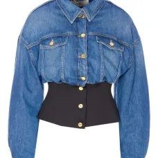 Джинсовая куртка с корсетом Джинсовая куртка с корсетом