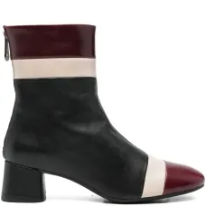 Ботинки с панелями на блочном каблуке 50 мм