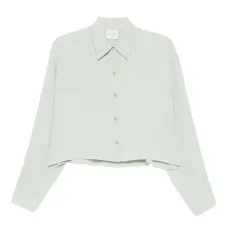 Шелковая блузка на пуговицах