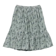 Юбка с цветочным принтом и оборками