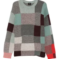 Свитер в технике пэчворк
