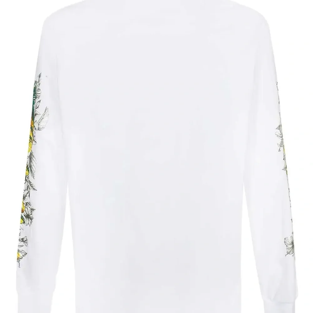 Футболка с длинными рукавами и принтом