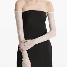 Перчатки с цветочным кружевом