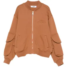 Бомбер с накладным карманом