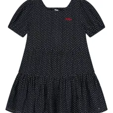 Платье с вышитым логотипом