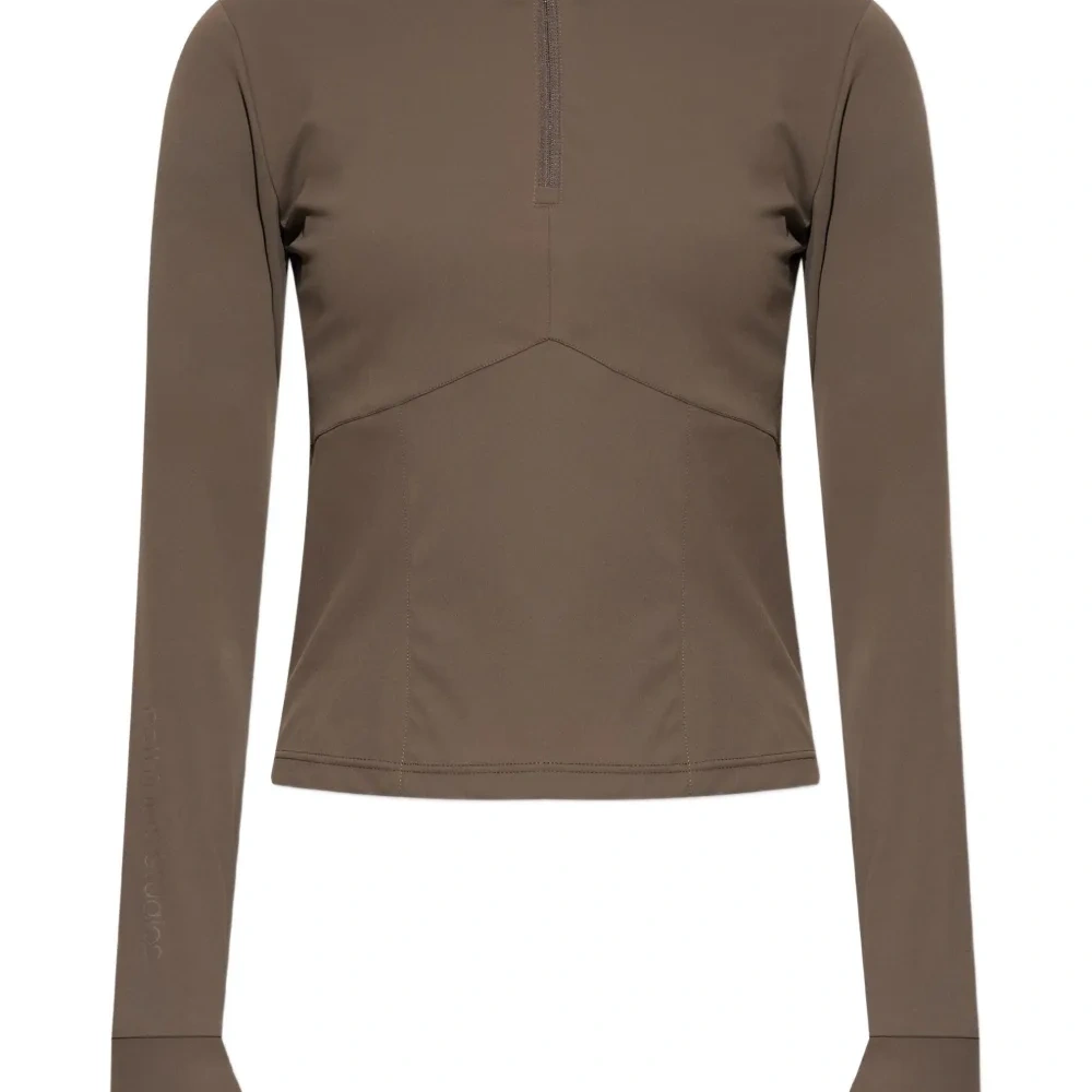 Топ с высоким воротником на молнии