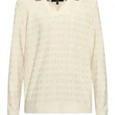 Фактурная футболка с воротником поло