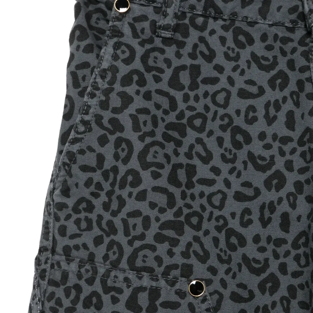 Брюки с леопардовым принтом