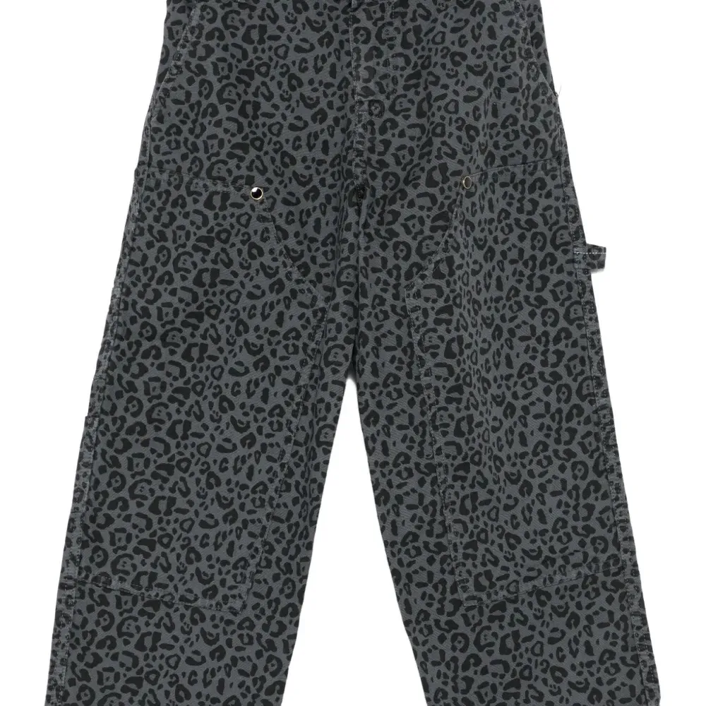 Брюки с леопардовым принтом