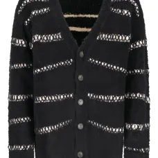 Кардиган в полоску из букле