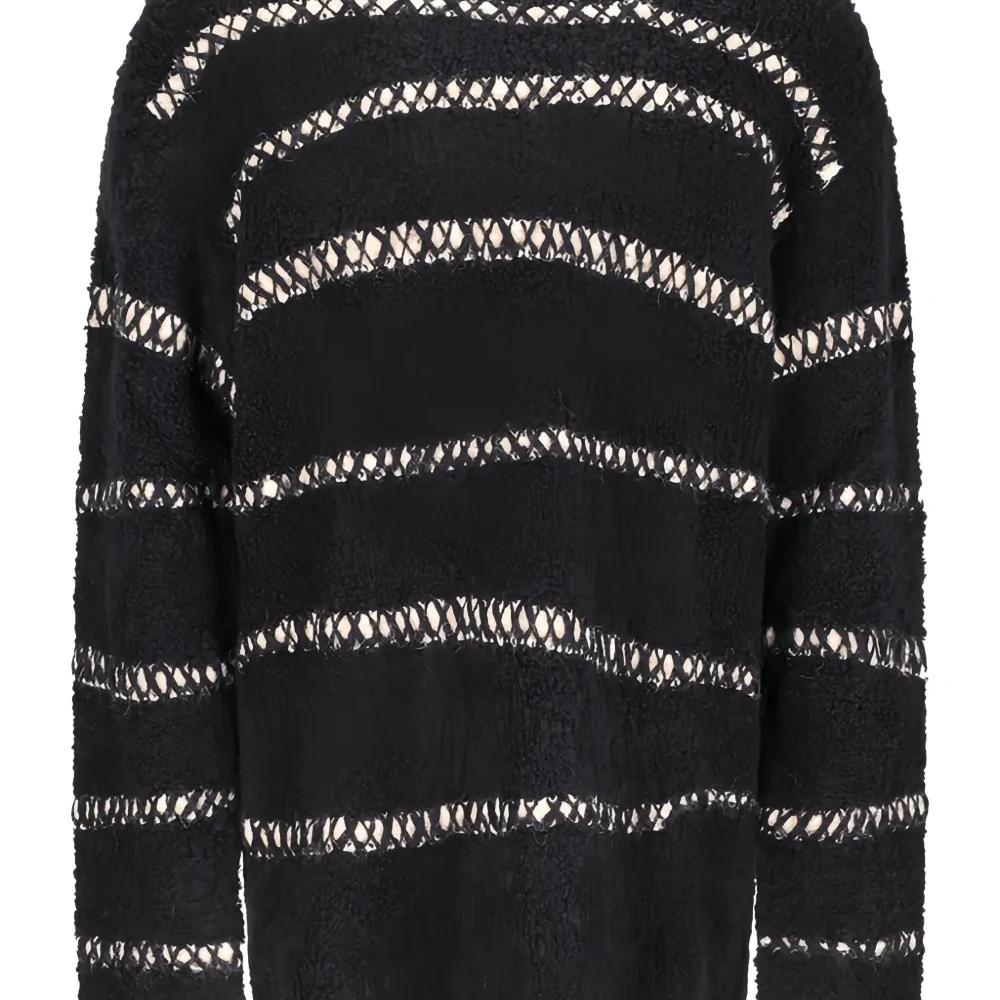 Свитер с полосками из букле