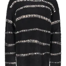 Свитер с полосками из букле