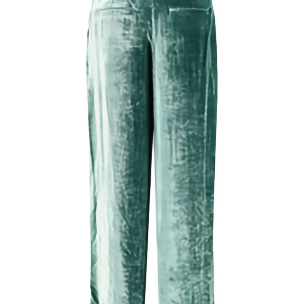 Бархатные брюки со складками