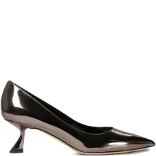 Туфли с эффектом металлик