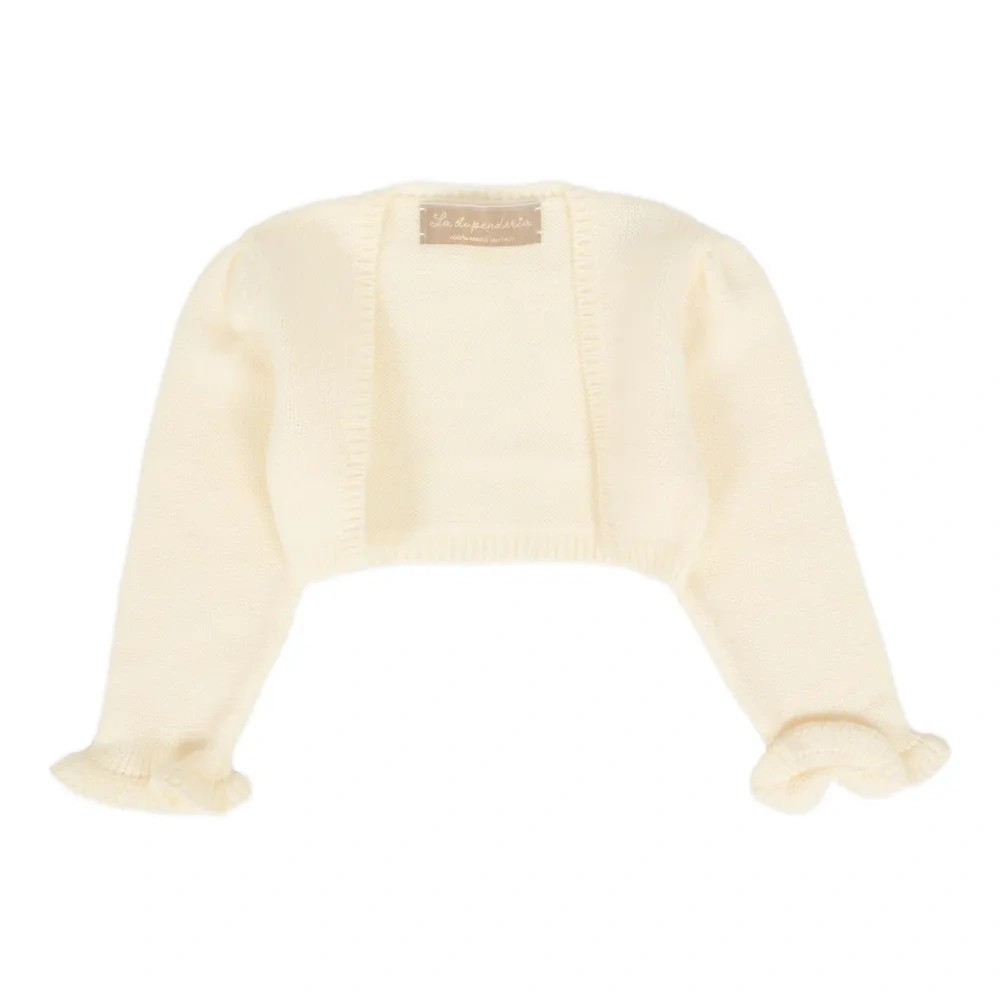 Кардиган из шерсти мериноса с оборками