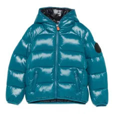 Стеганая куртка с капюшоном