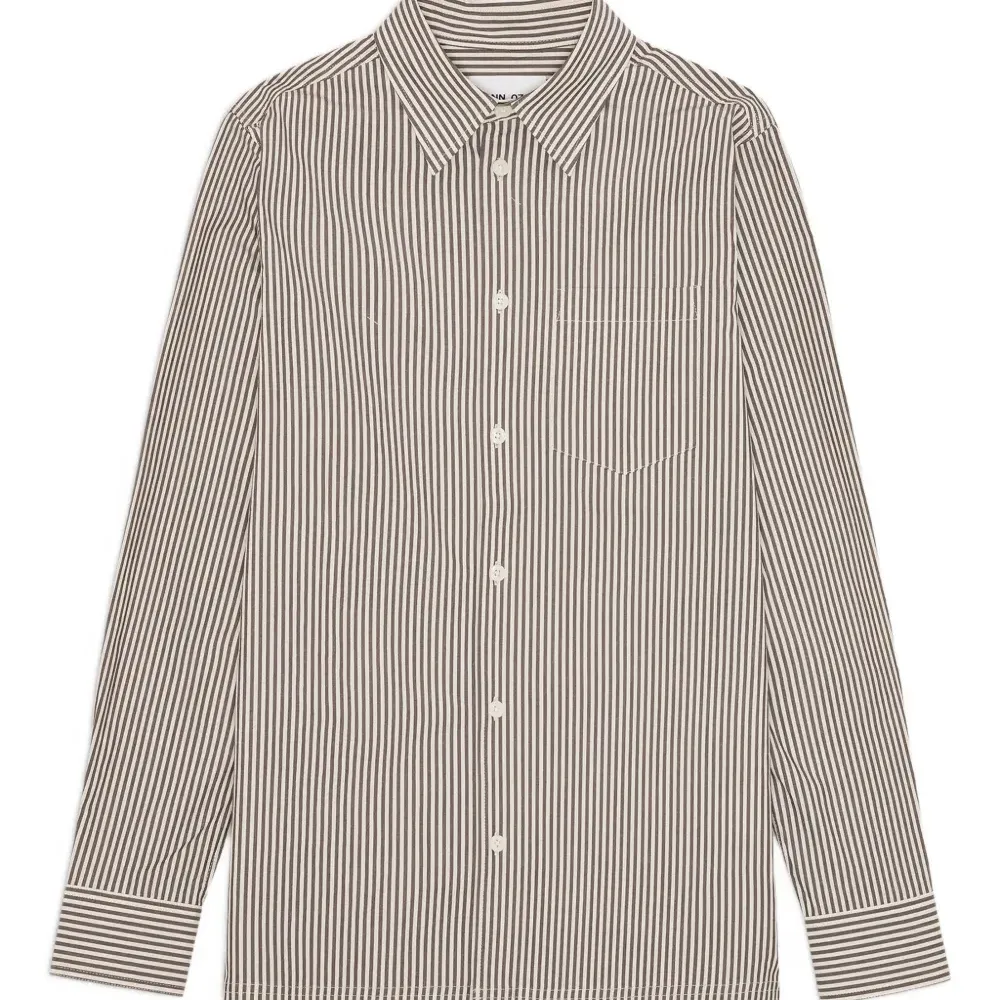 Полосатая рубашка с длинными рукавами