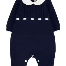 Шерстяной комбинезон с воротником Питер Пэн