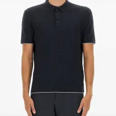 Рубашка поло в рубчик