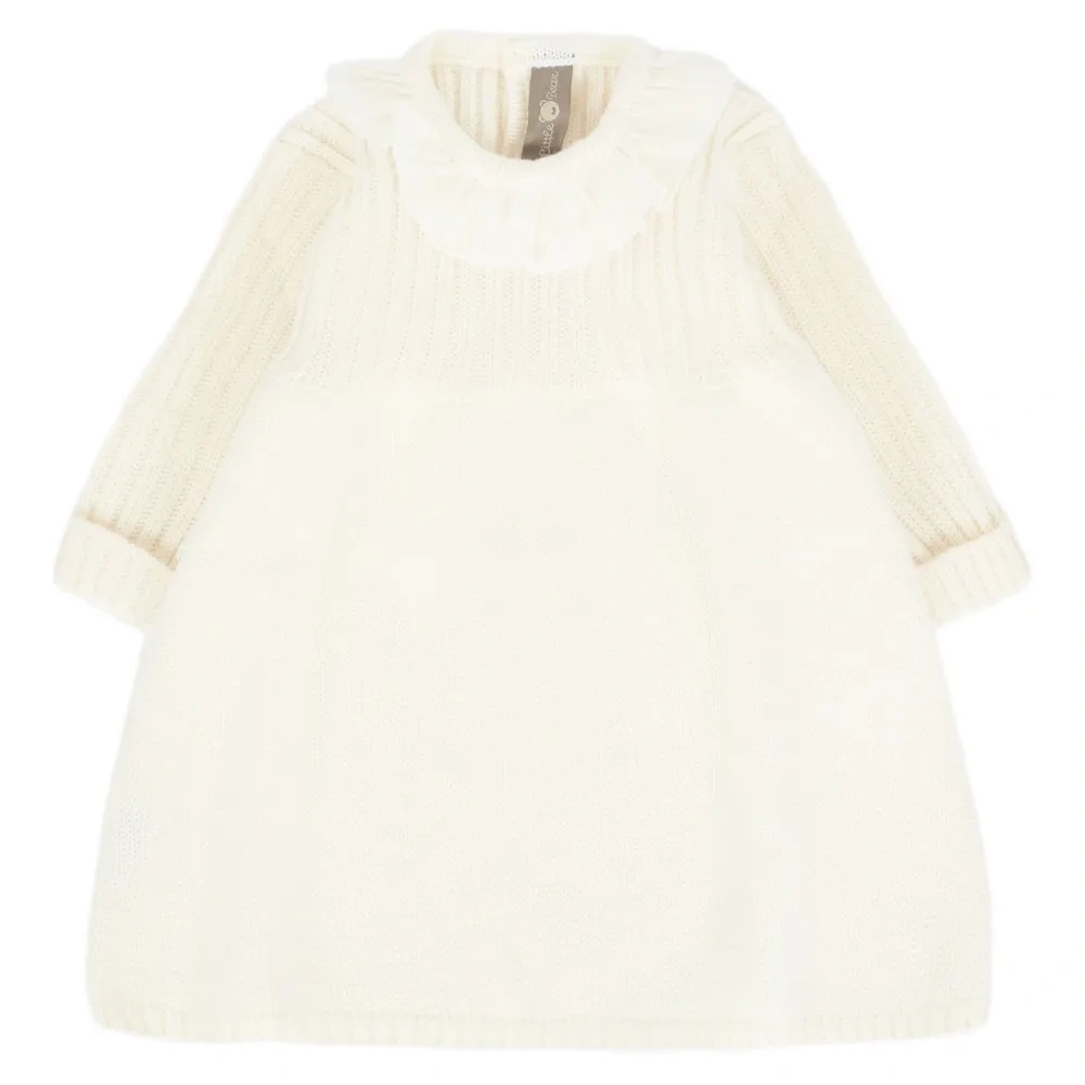 Шерстяное платье с оборками