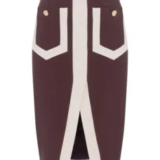 Юбка миди с накладными карманами