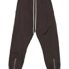 Брюки с кулиской и молниями на манжетах