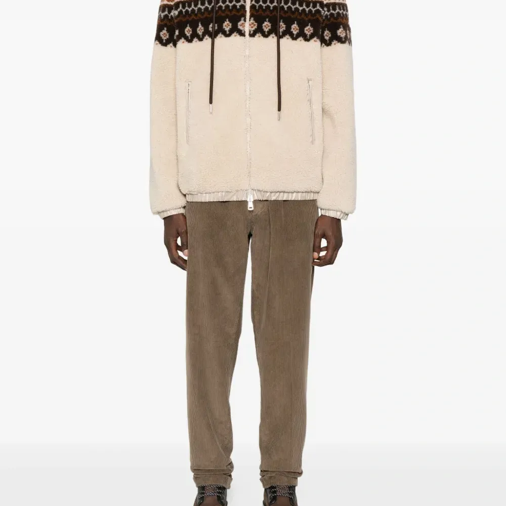 Брюки из вельвета со складками