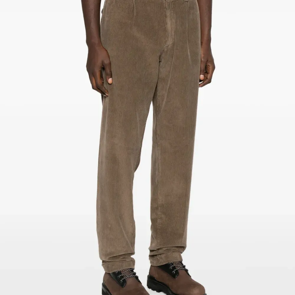 Брюки из вельвета со складками