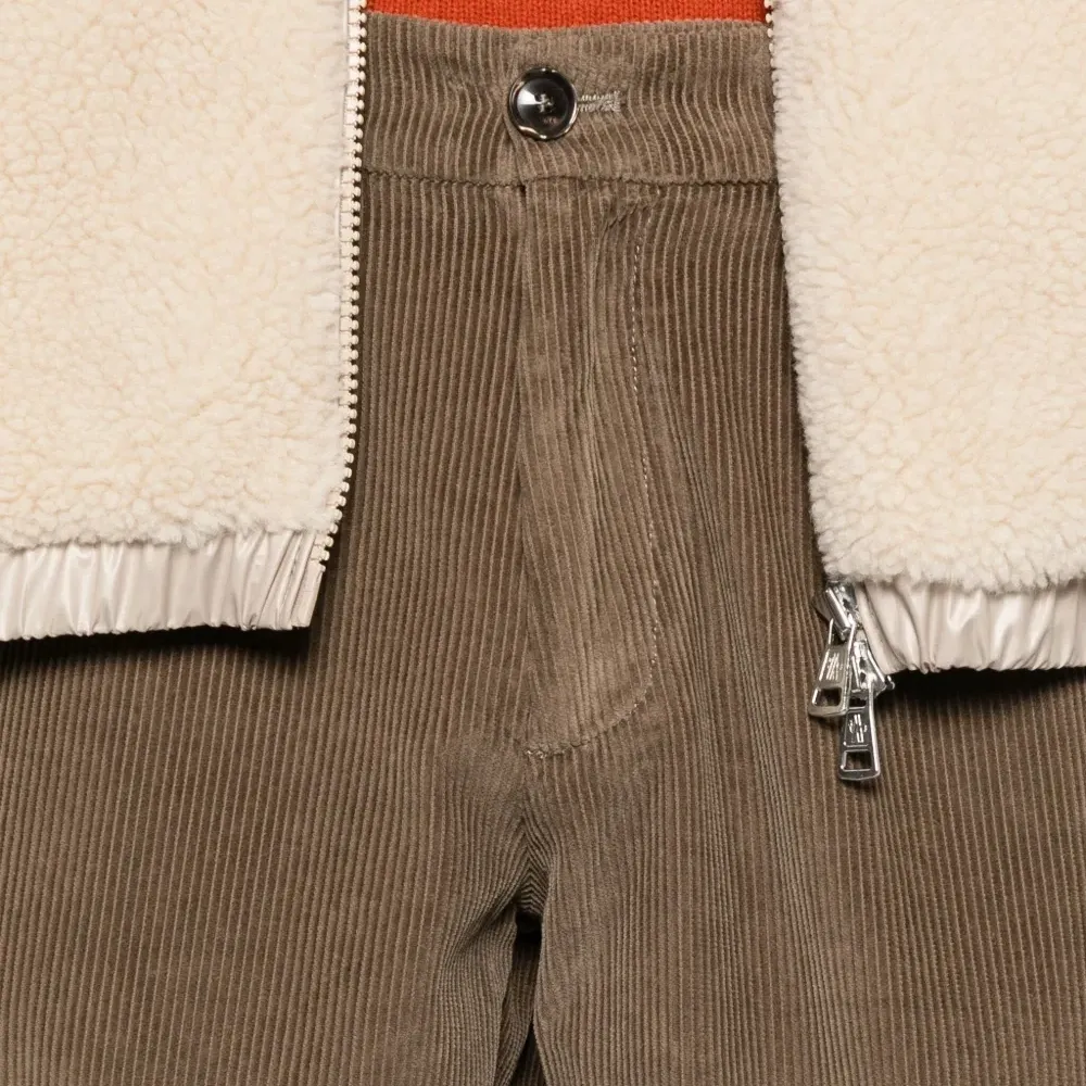 Брюки из вельвета со складками