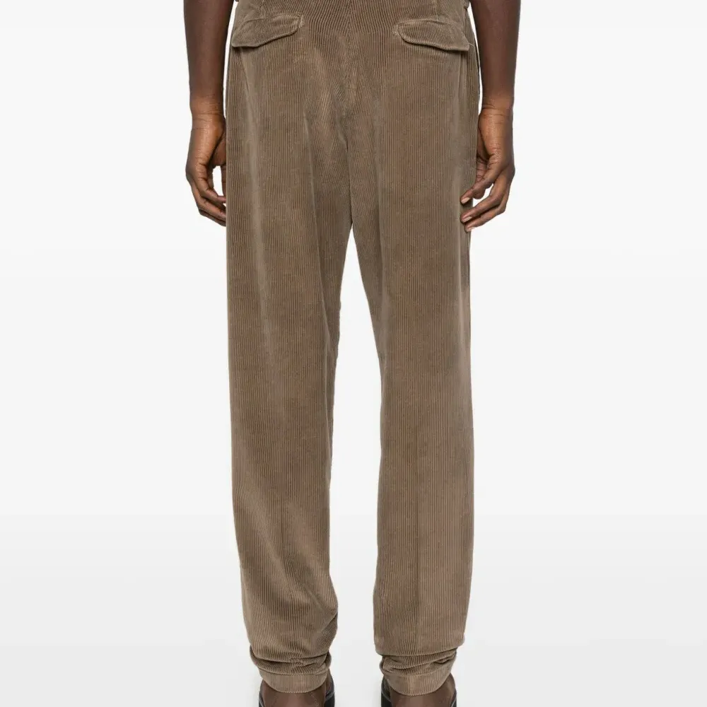 Брюки из вельвета со складками