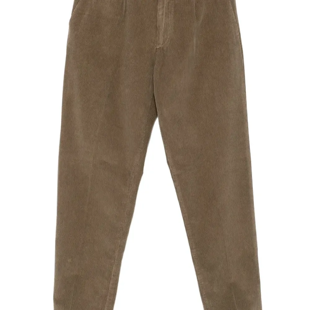 Брюки из вельвета со складками