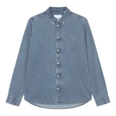 Джинсовая рубашка с вышивкой