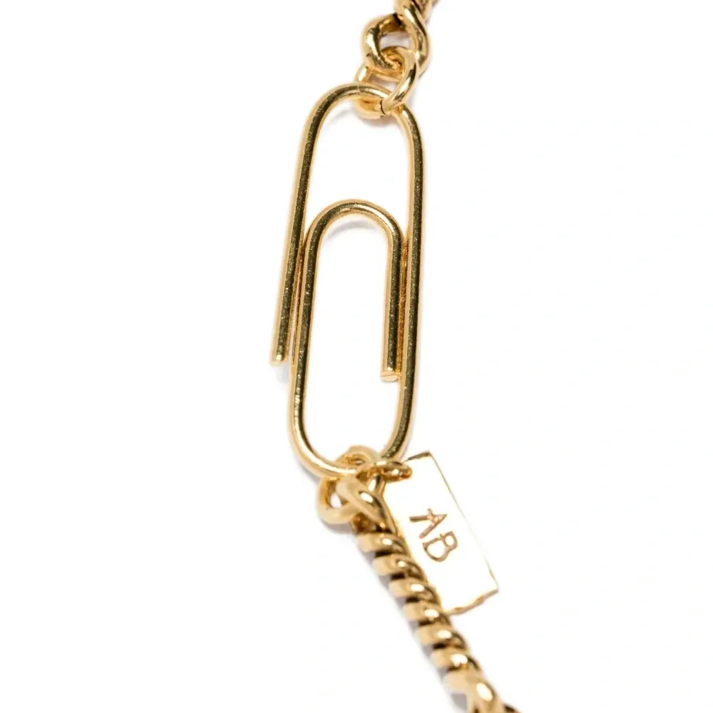 Ожерелье с сердцем на закрученной цепочке