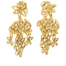 Серьги Difenda в форме листа